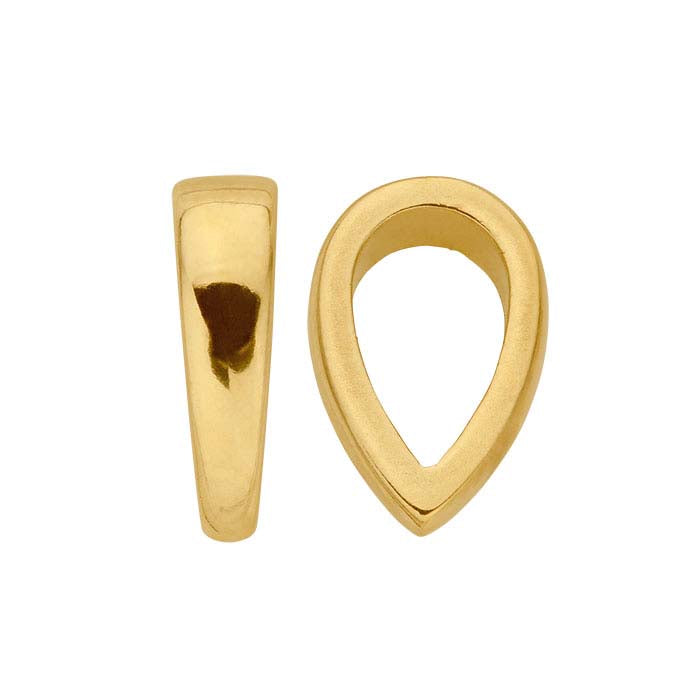 14K Yellow Gold Smooth Bail