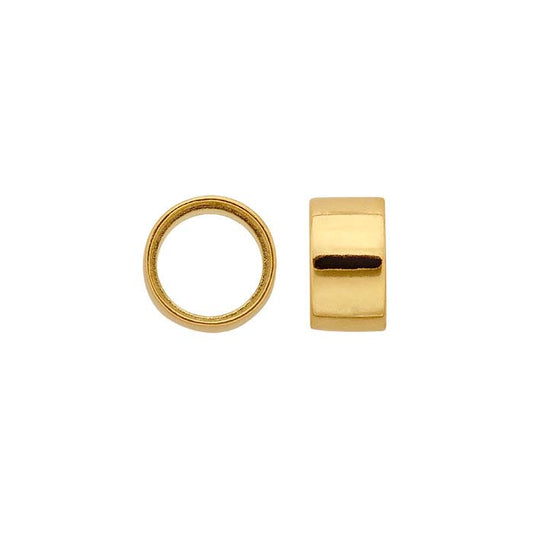 18K Yellow Gold 2mm Round Tube Bezel Setting