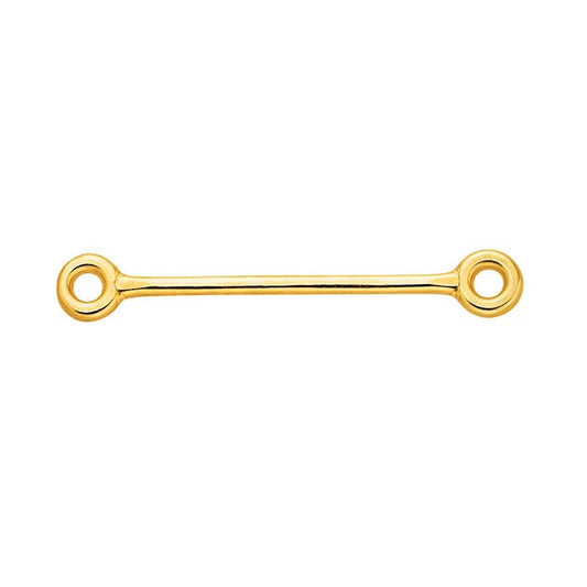 14K Yellow Gold Bar Link Component