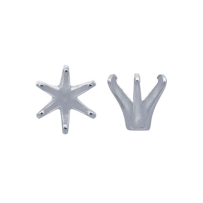 14K White Gold 4.5mm Round 6-Prong Setting