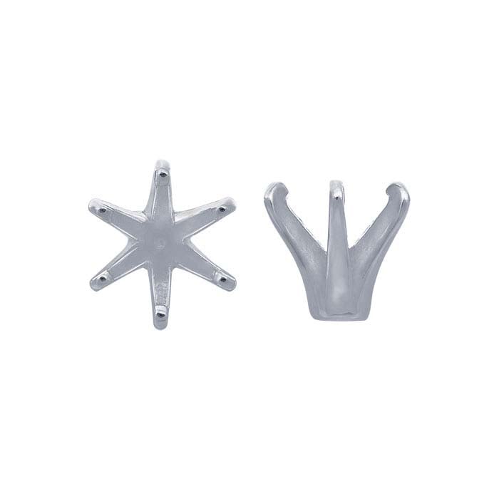 14K White Gold 7mm Round 6-Prong Setting