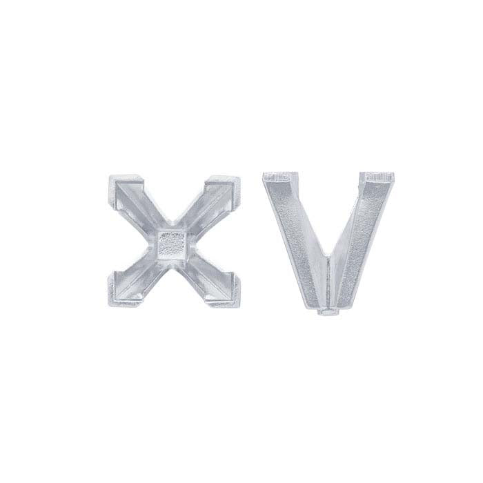 14K Valkokulta 7,5 mm Prinsessa 4-kärki-istukka