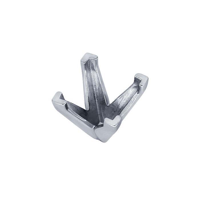 Platine 5,5 mm Princesse Sertissage à V à 4 griffes
