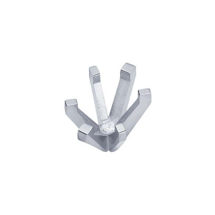 Platinum 9 x 7mm Oval 6-Prong Setting with Peg