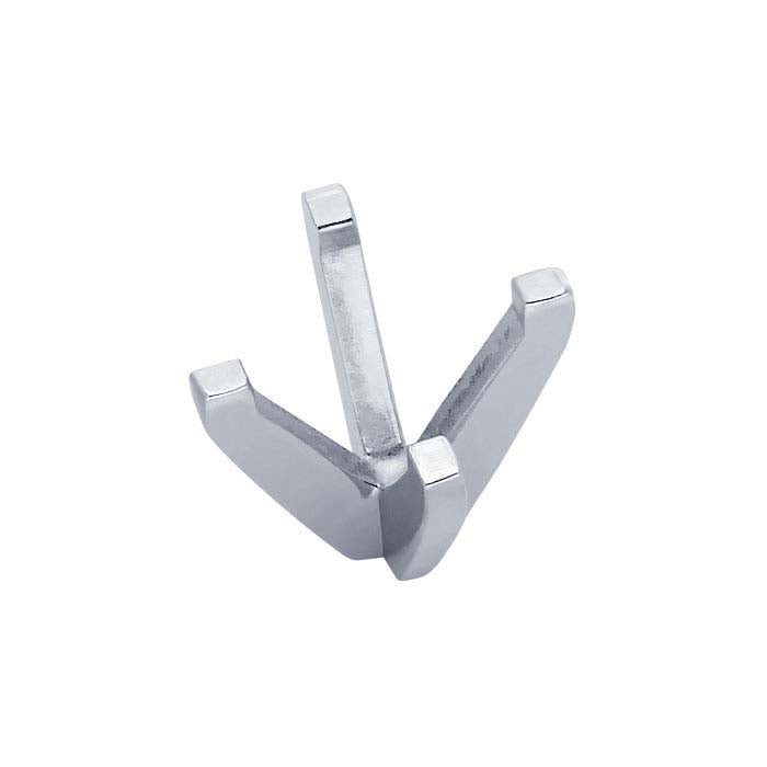 14K White Gold 8.8mm Round Tall 4-Prong Setting