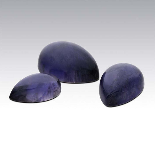Iolite 9 x 6mm Pear Cabochon