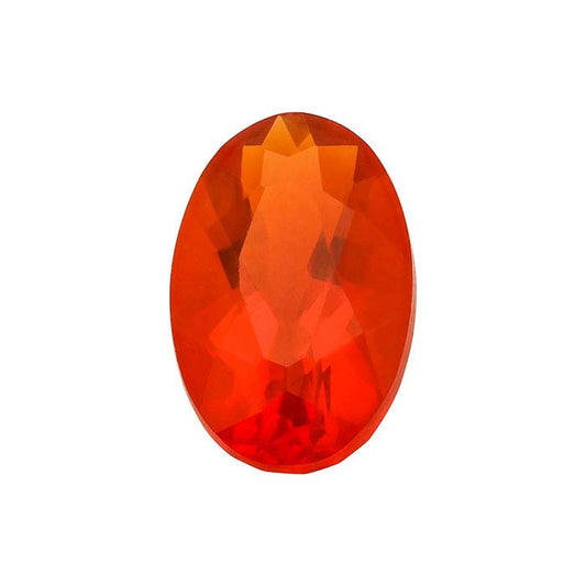 Mexican Fire Opal 5 x 3mm Oval Faceted Gemstone