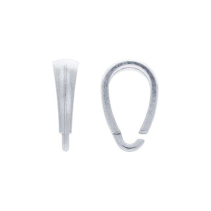 14K White Gold Snap-On Bail