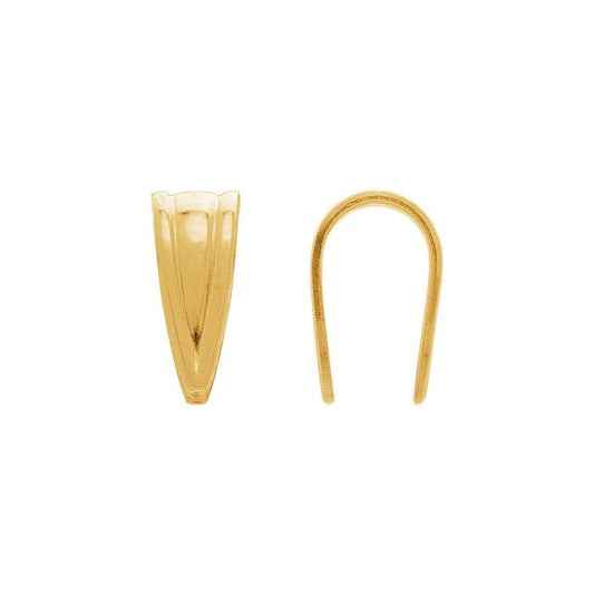 14K Yellow Gold Pinch Bail