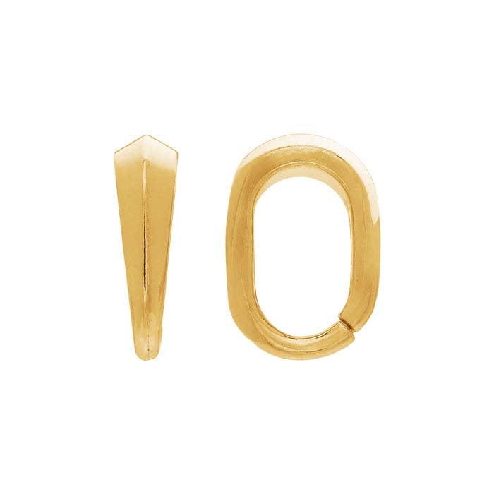 14K Geltono Aukso Snap-On Pakabukas