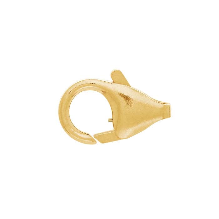 14K Yellow Gold 11.7 x 7mm Teardrop Lobster Clasp