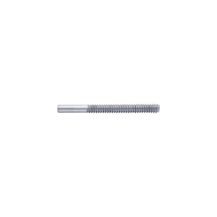 Pino de Orelha Rosqueado em Ouro Branco 14K 0,86mm x 9,52mm