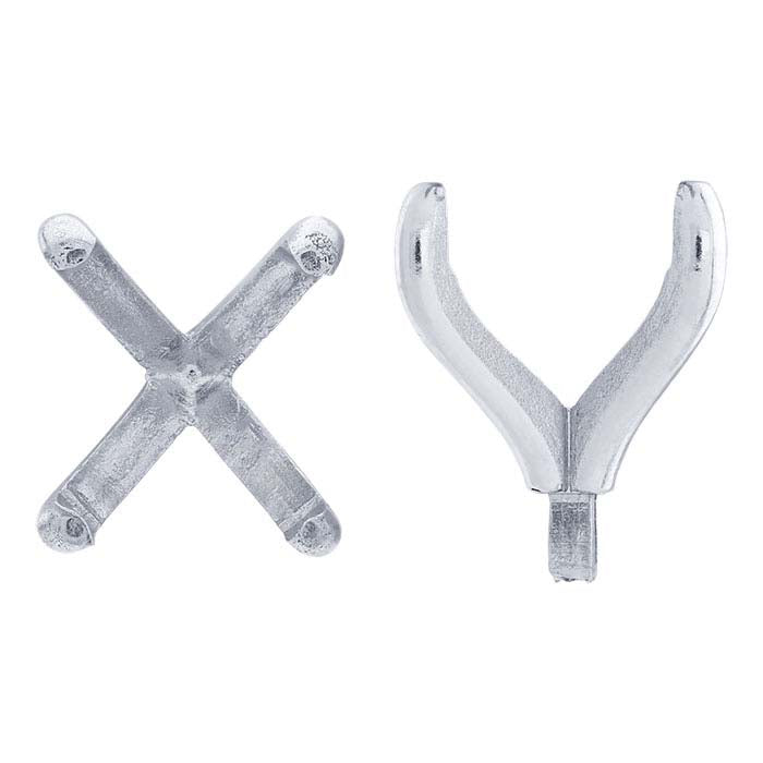 Platinum 10 x 8mm Oval 4-Prong Setting with Peg