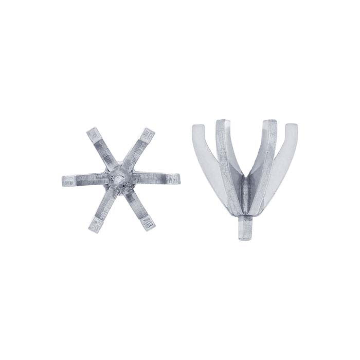 Platinum 6.6mm Round Tall 6-Prong Setting with Peg