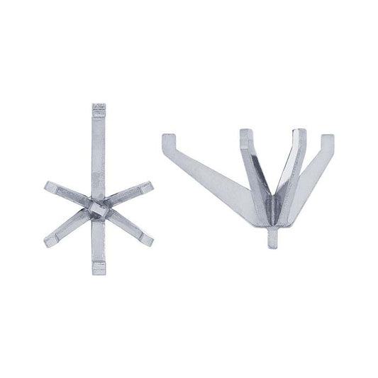Πλατίνα 13,5 x 8mm Σχήμα Αχλαδιού με 6 Ακίδες και Πείρο
