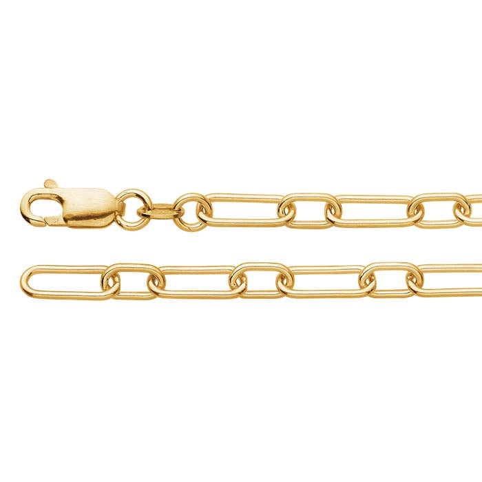 14/20 Yellow Gold-Filled 4.5mm Long & Short Chain