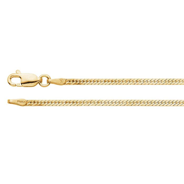 14/20 Yellow Gold-Filled 1.85mm Herringbone Chain