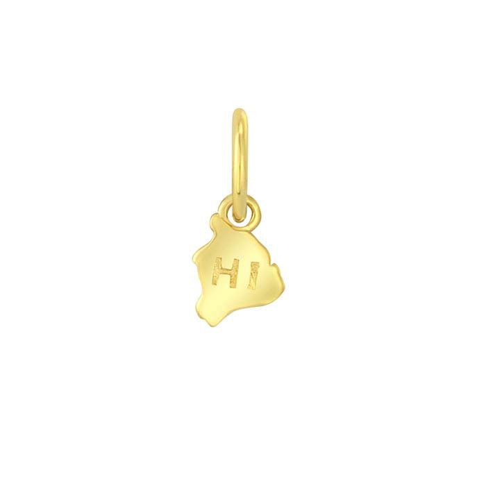 14K Yellow Gold State Charm, Hawaii