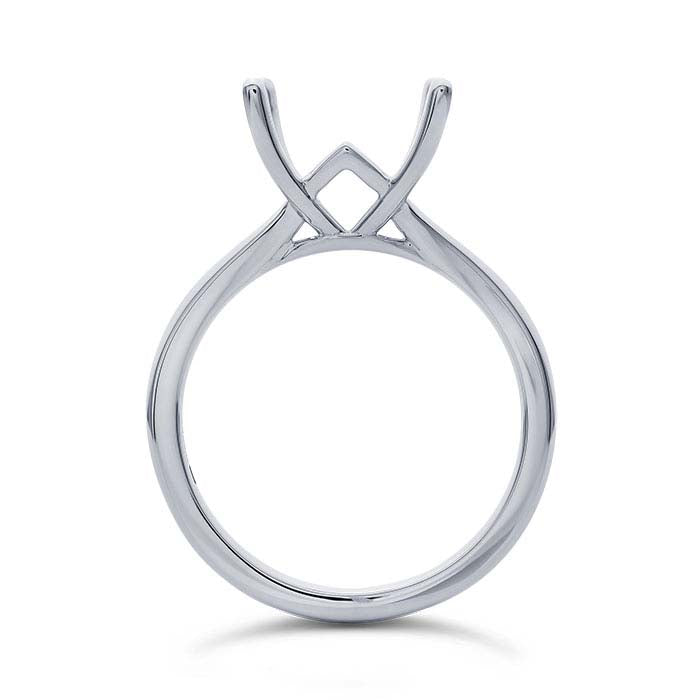 Platinum Princess Engagement Ring Mounting