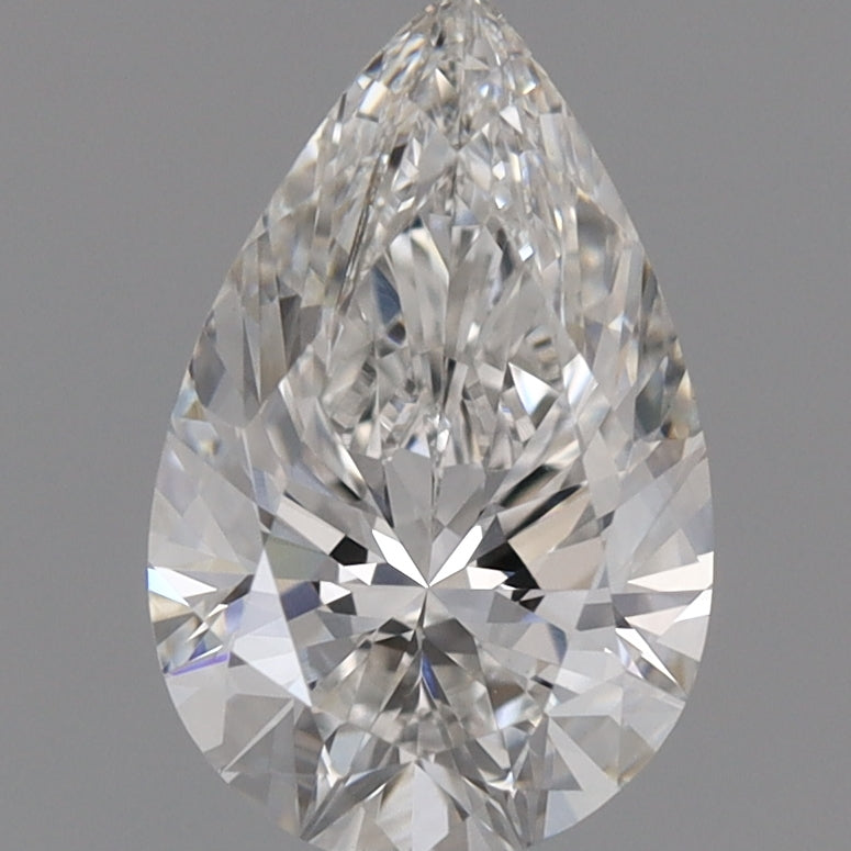 Diamante coltivato in laboratorio 1,07 ct, a pera, E, VVS2