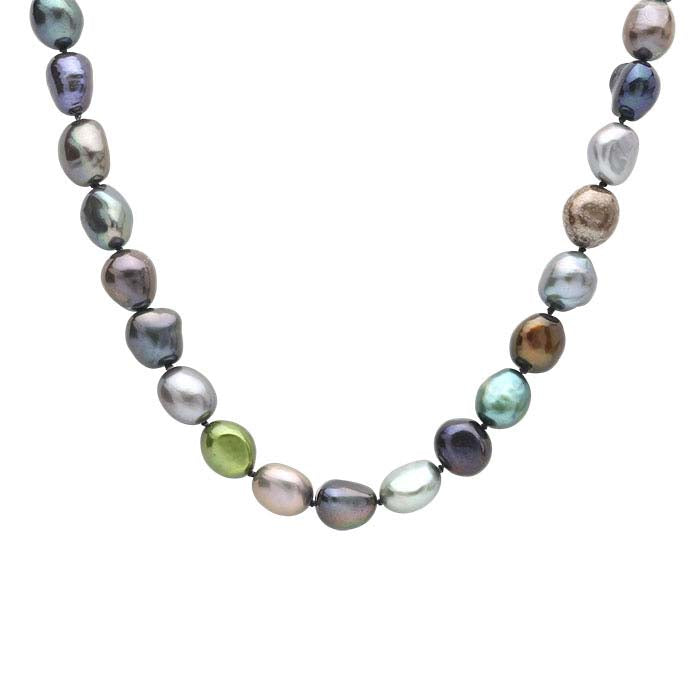 Cultured 8–9mm Multi-Color Baroque Pearl Necklace