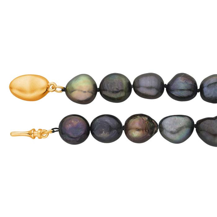 養殖8–9mmマルチカラーバロックパールブレスレット