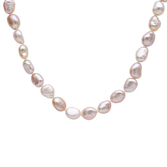 Natural 6–7mm Lavender/Pink Baroque Pearl Necklace
