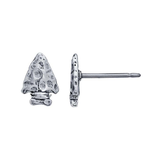 Sterling Silver Arrowhead Post Earrings