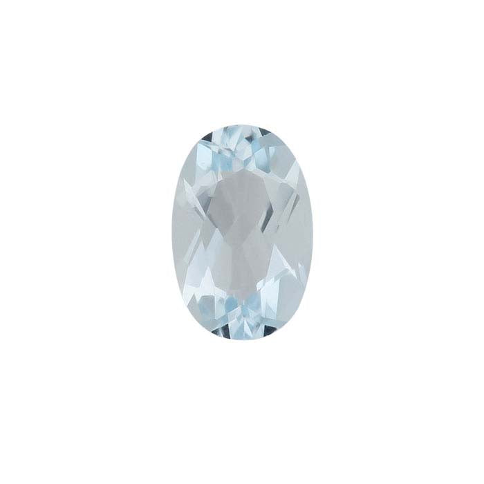 Akvamarin 5 x 3 mm oval fasetterad ädelsten, A-klass