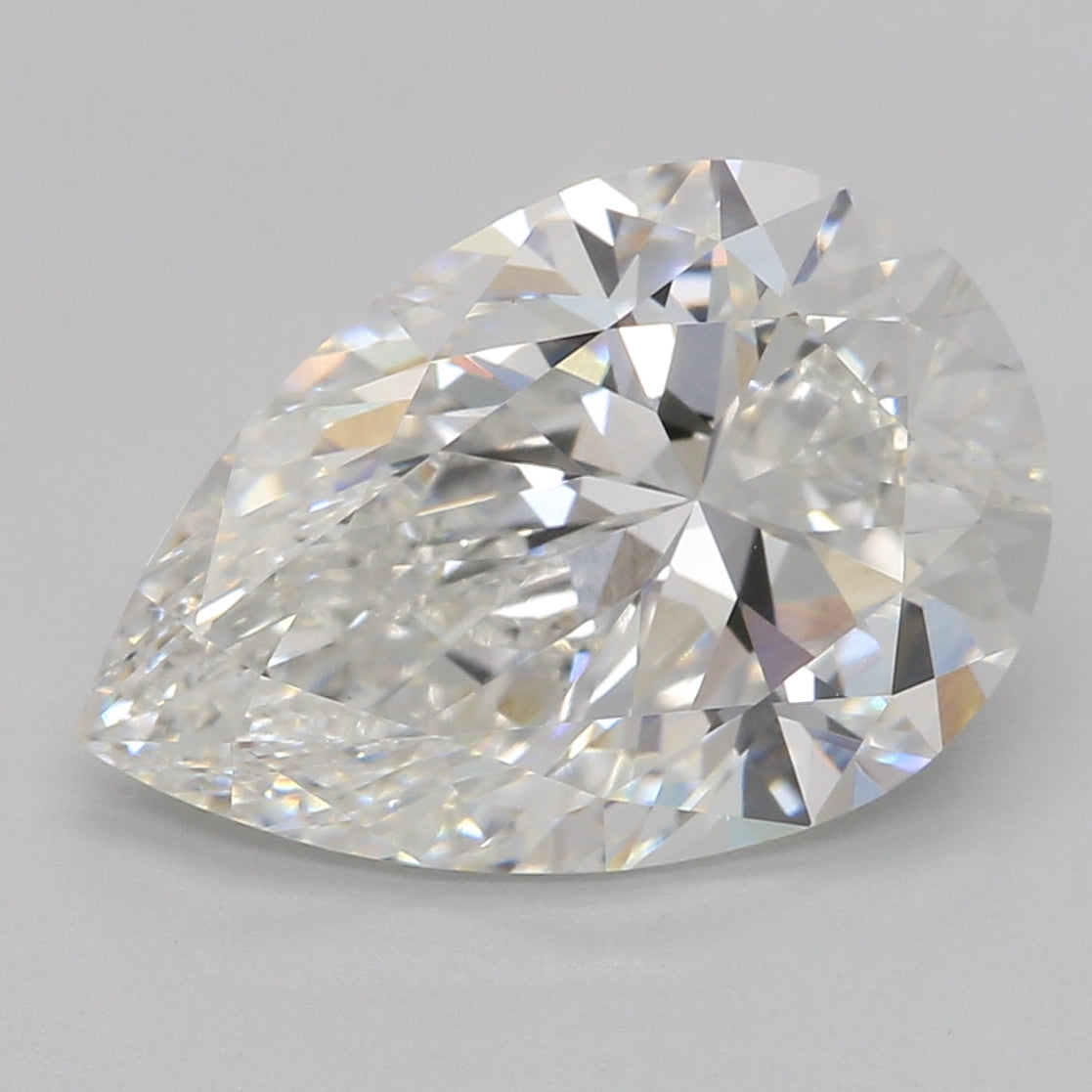 Diamante Cultivado em Laboratório 2,80ct, Pêra, F, VVS2