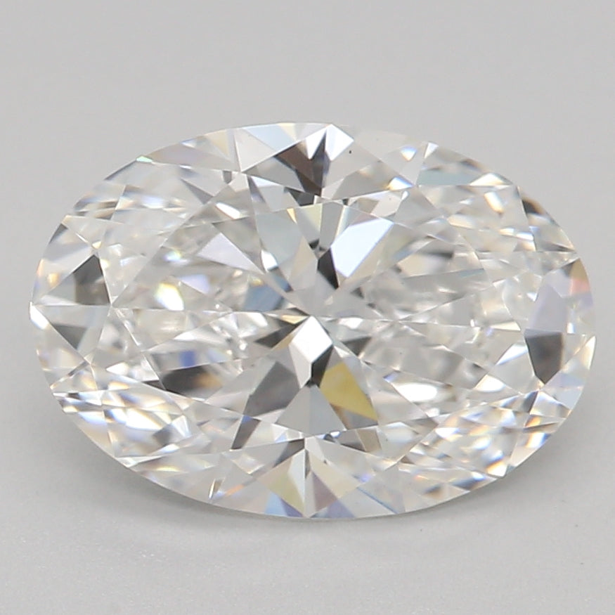 Diamante sintetico 1,38 ct, ovale, D, VS1