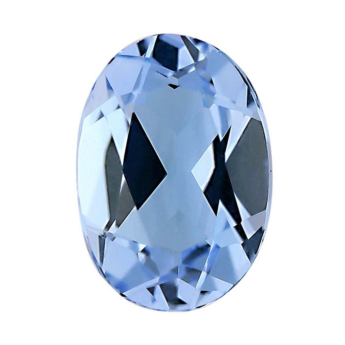 Swiss-Blue Topaz 7 x 5mm Oval Faceted Gemstone, AA-Grade