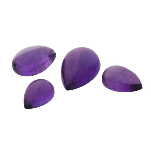 Amethyst 8 x 5mm Pear Cabochon