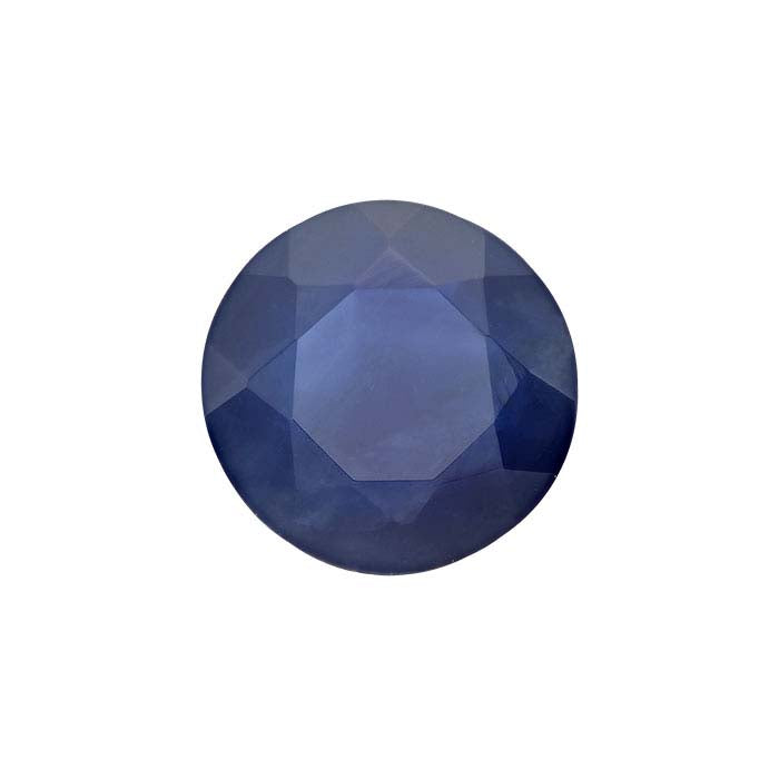 Sapphire Round Faceted Gemstone, A-Grade