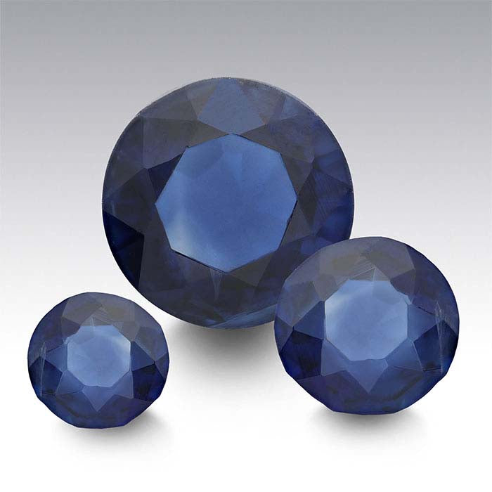 Sapphire 3mm Round Faceted Gemstone, AAA-Grade