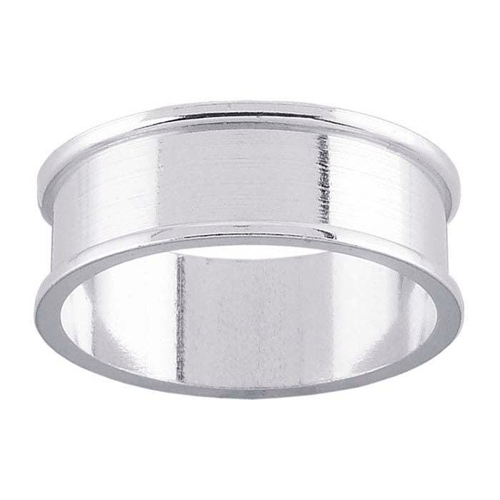Sterling Silver 6mm Channel Ring