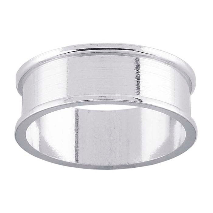 Sterling Silver 6mm Channel Ring