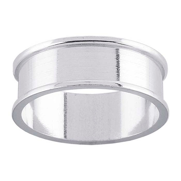 Sterling Silver 6mm Channel Ring