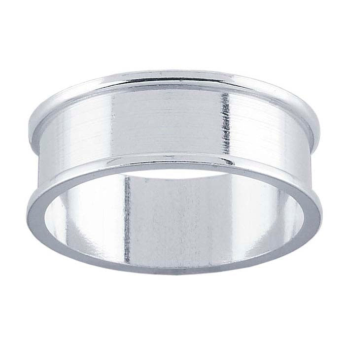 Sterling Silver 6mm Channel Ring