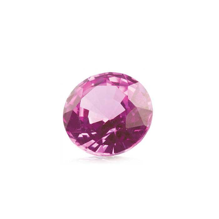 Pink Sapphire Round Faceted Gemstones, AA-Grade