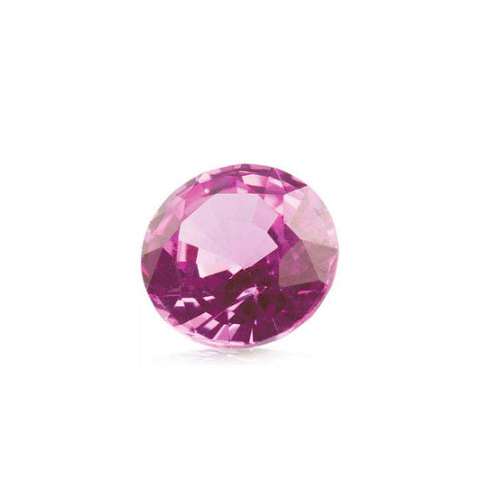 Pink Sapphire 2.5mm Round Faceted Gemstone, AA-Grade