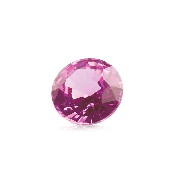 Pink Sapphire 3mm Round Faceted Gemstone, AA-Grade