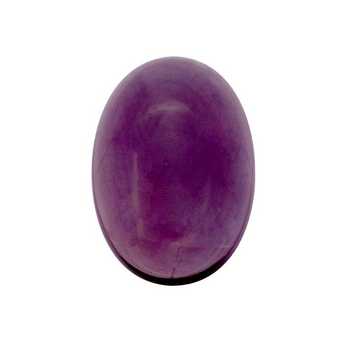 Amethyst 14 x 10mm Oval Cabochon, AAA-Grade