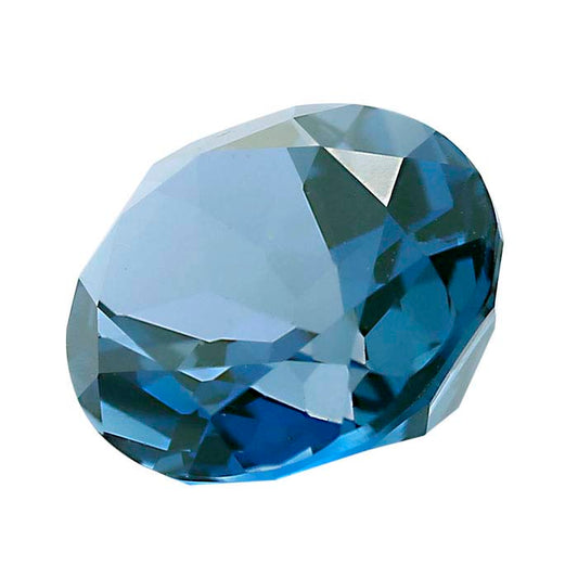 London-Blue Topaz 7 x 5mm Oval Faceted Gemstone, AA-Grade