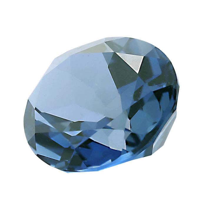 London-Blue Topaz 10 x 8mm Oval Faceted Gemstone, AA-Grade