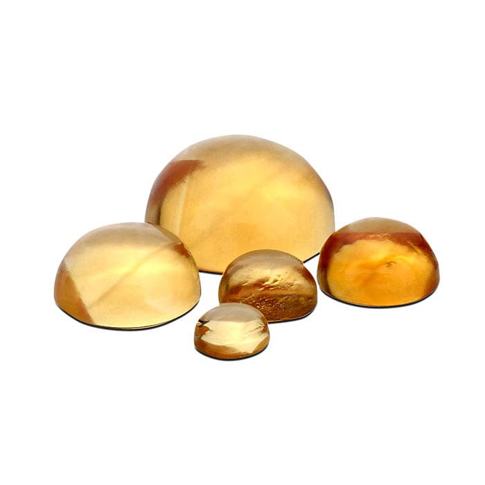 Golden Citrine 3mm Round Cabochon