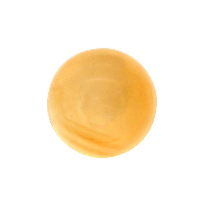 Citrino Dourado Cabochão Redondo 8mm