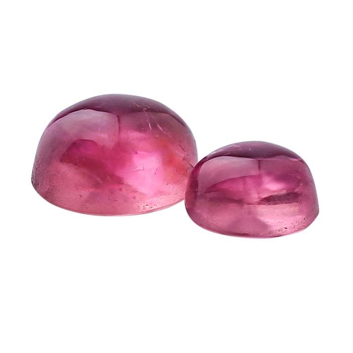 Pink Tourmaline Round Cabochon