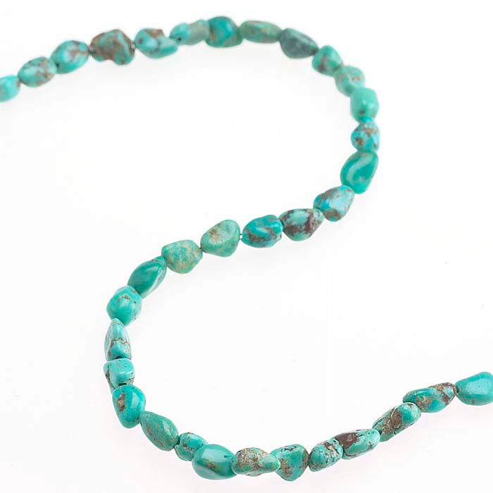 Chinese Turquoise 4mm Nugget Bead Strand