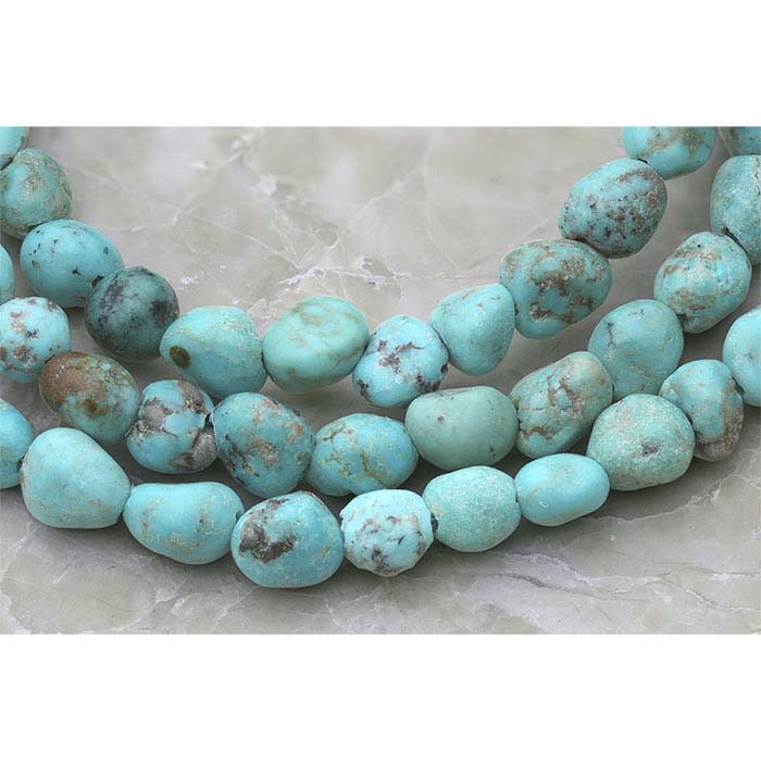 Chinese Turquoise 4mm Nugget Bead Strand